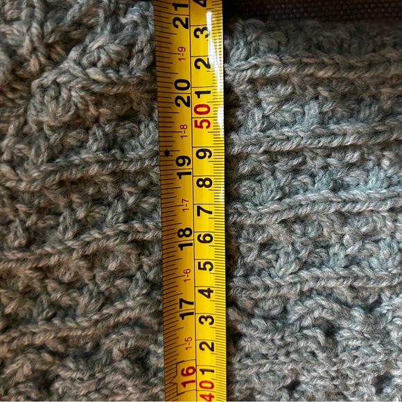 Vintage GAP Of DUNLOE INDUSTRIES/Pure Wool Handloomed Sweater green chunky - Picture 14 of 14